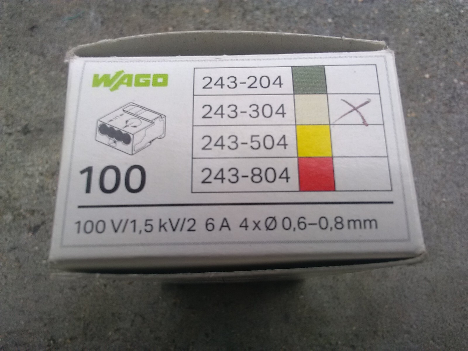 Bornes MICRO conducteurs rigides 0.8 mm pour mini boîte de dérivation et domotique x100
