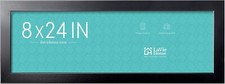 LaVie Home 8x24 Picture Frame Black, Panoramic Picture Frame for Wall or Desktop