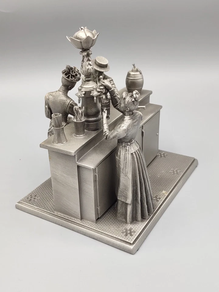 The Soda Fountain 1977 de Albert Ciriaco edición limitada peltre Franklin como nuevo Foto 2 de 4