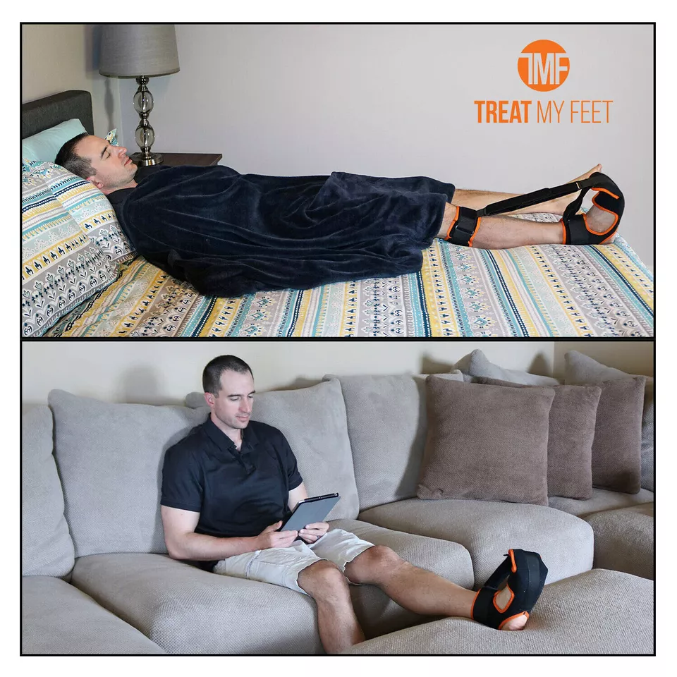 Plantar Fasciitis Night Splint Drop Foot Pain Relief Ankle Brace Support Strap - Image 3 of 4