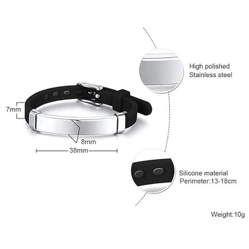 Personalized Name Alert Anti Lost ID Kid Child Baby Bracelet Wristband Emergency - Picture 7 of 27