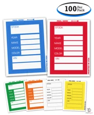 Versa-Tags Stock Stickers - Kleer Bak Stock Stickers (100 Per Pack)