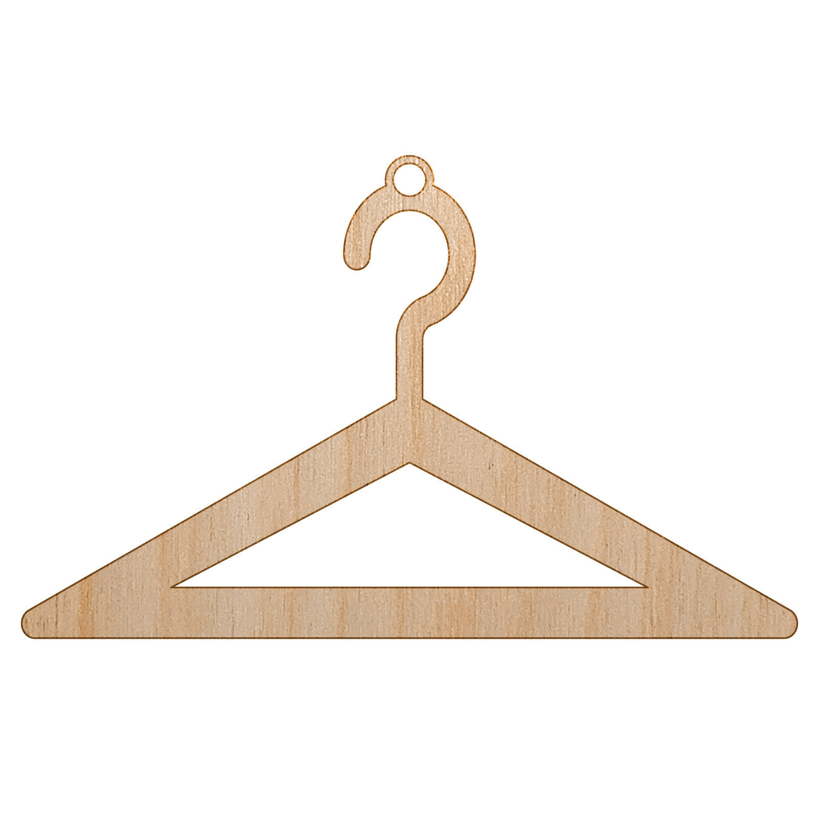 Clothes Hanger Laundry Unfinished Craft Wood Holiday Christmas Tree DIY Ornament