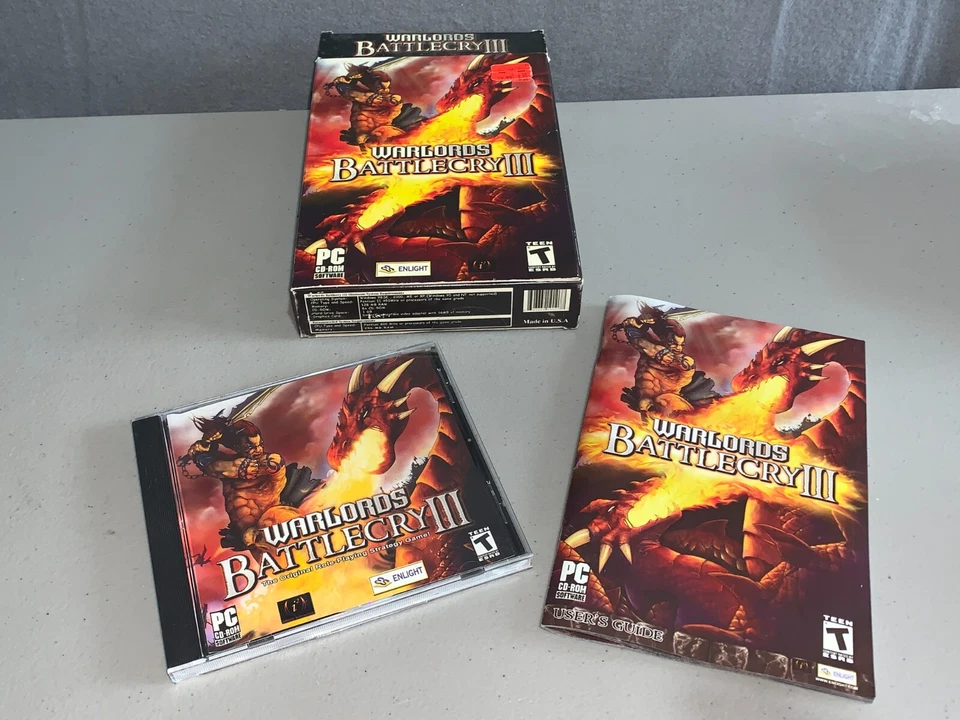 WARLORDS BATTLECRY PC CD-ROM GAME 2000 BIG BOX MATTEL CIB NICE SHAPE - Image 3 of 4