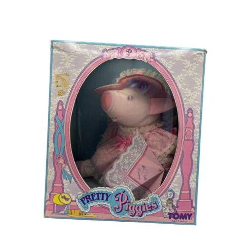 Vintage Tomy Plush Pretty Piggies 1990 "Pammy the Singer" NIB New Stuffed Animal - Picture 1 of 10