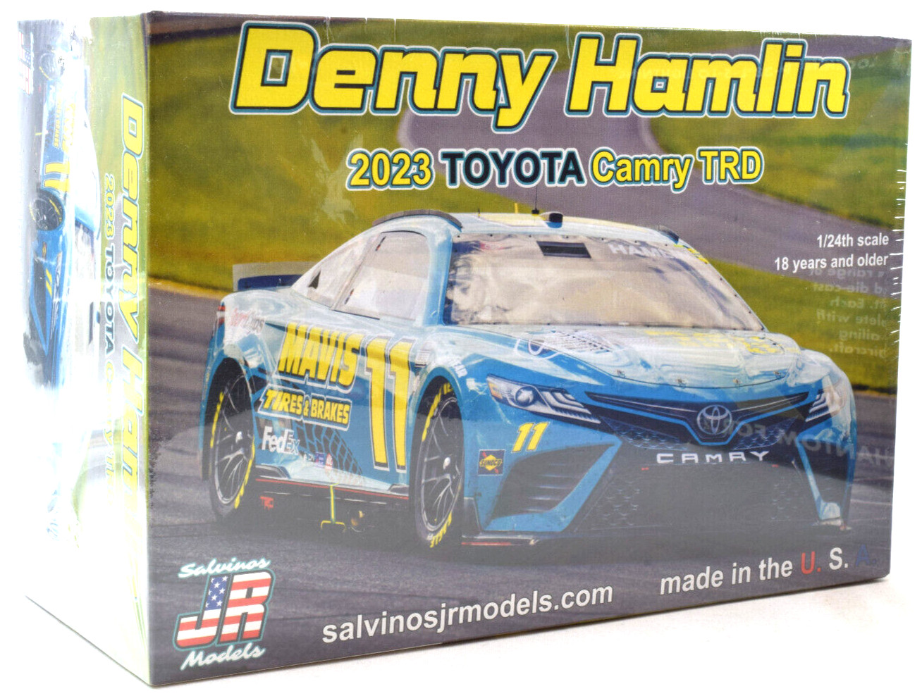 Модели Salvinos JR Mavis Denny Hamlin 2023 Автомобильный комплект Toyota Camry TRD 1/24