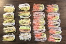 20 Tournament Double Banded Bass Jig Skirts - coleslaw pack