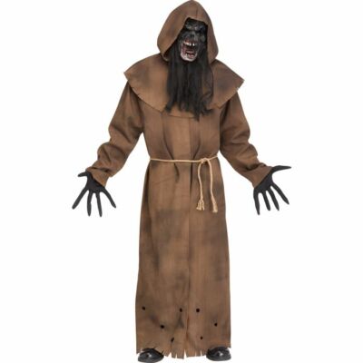 Fun World Zombie Horror Kostüm Mönch Dämon Priester Seelen Unterwelt Komplettset