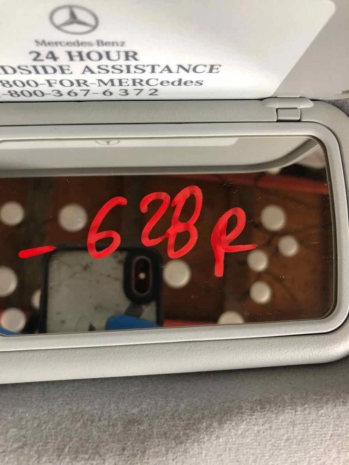 Mercedes-Benz ML 430 2001 parasol con iluminación lado del pasajero derecho OEM Foto 2 de 4