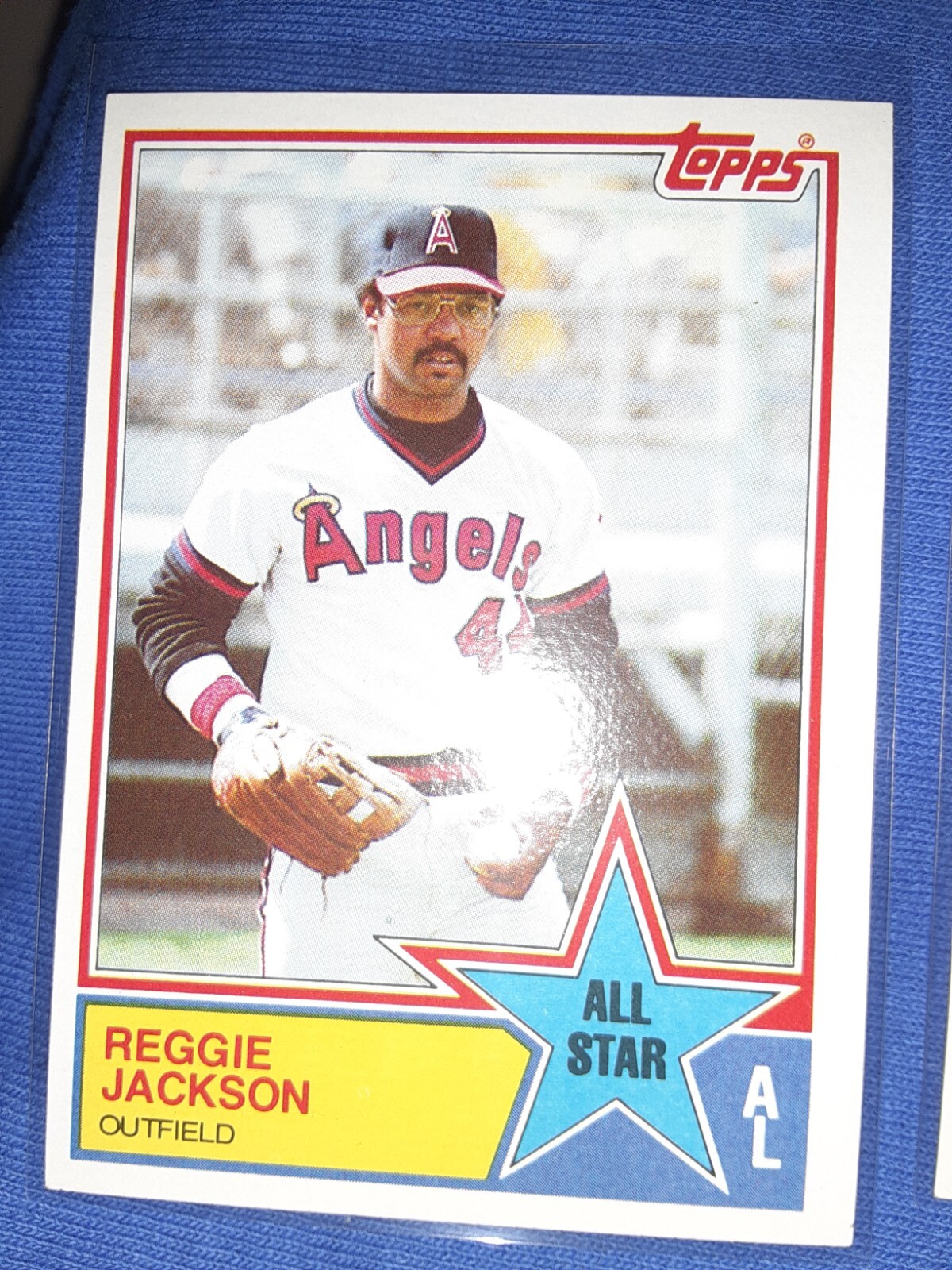 Reggie Jackson 1983 Topps Card #390 California Angels HOF  MVP MLB