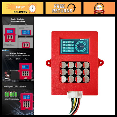 Active Balancer 4S 6S 8S with Voltage Display - Lifepo4 Lipo/LTO Battery Equaliz