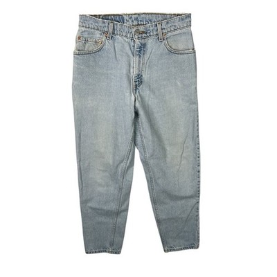 Levi s Vintage 560 Loose Fit Tapered Denim Jeans 80s FLAW Light Wash Mens 30x30