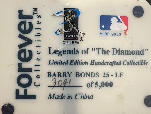 San Francisco Giants #25 Barry Bonds Bobble Head Forever Collectibles 3041/5000 - Picture 6 of 6