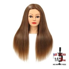 Mannequin Head with Hair 80 Human Hair Doll Head 26"-28" Honey Golden