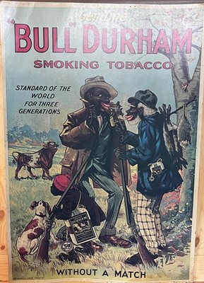 Antique Bull Durham Tobacco Advertising Print – Early 1900s Americana Wall  Art