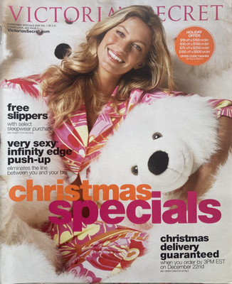 Vintage GISELE BUNDCHEN Christmas Specials 2006 VICTORIA'S SECRET Catalog