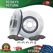 FRONT Disc Brake Rotors and Ceramic Brake Pads Kit for Nissan Altima 2013 - 2023