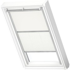 Velux Blackout Blind White Duo Pleated Manual DFD SK01 1025S 114 x 70 cm