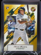 Nick Kurtz 2025 Topps Pristine Gold Refractor Rookie #42/50 (RC) - Athletics