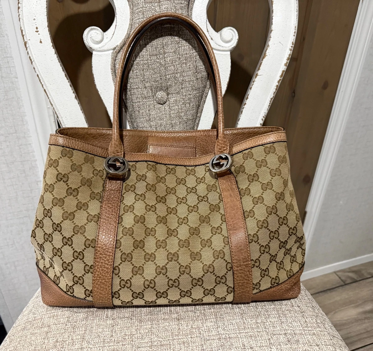 グッチ トート ホワイト バッグ & ハンドバッグ 女性用 | eBay