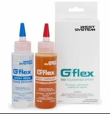 West System Boat Marine G/Flex 650 8 Oz Epoxy Kit (2) 4 Oz Bottles 650 A&B