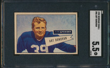 1952 BOWMAN SMALL FOOTBALL #46 ART DONOVAN RC SGC 5.5 EX+ HOF ROOKIE