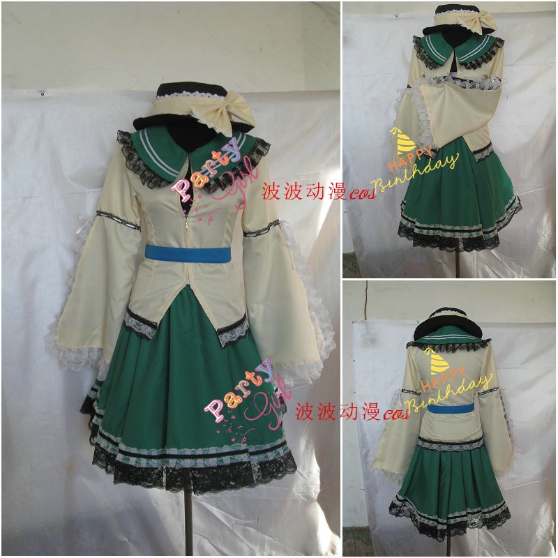 Touhou Project Komeiji Koishi Juegos con disfraces Vestido Con Sombrero Mujeres Conjunto Hallowen