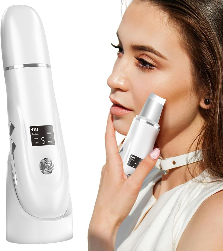 Skin Scrubber Ultrasuoni Professionale - Pulizia Viso Profonda 4 Modalità