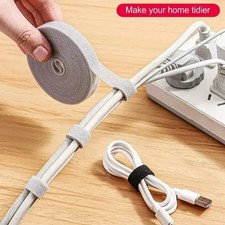 Cable Organizer for Cable Management: 1/5M Wire Winder Tape for Earphones,