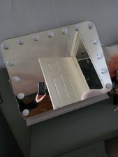 Hollywood Large Makeup Mirror Vanity Mirror Dimmable LED 3 Color Light