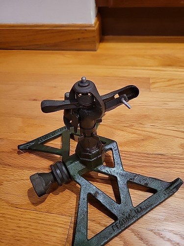Vintage cast iron circular Rainy Sprinkler Sales Peoria IL #1189 - Picture 4 of 8