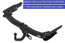 Towtrust Swan Neck Towbar + 7P Uni Wiring For Mercedes C Class W204 Saloon 07-14