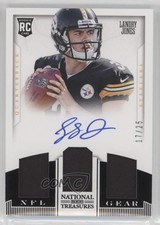 2013 Panini National Treasures Trio Signatures 17/25 Landry Jones #20 Auto tl2