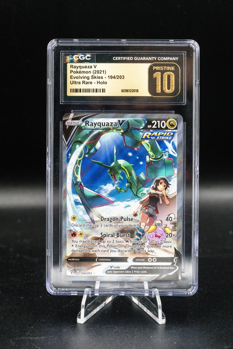 CGC Pristine 10 - Rayquaza V (Alternate Full Art) 194/203 SWSH07