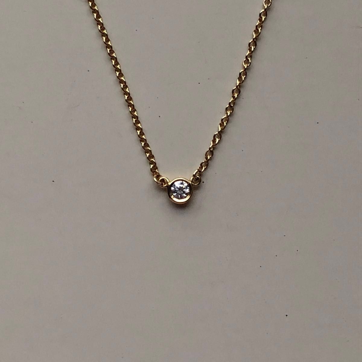 Brand New Finish Tiffany Co. (Tiffany) Necklace By the Yard Diamond 18K Yellow G