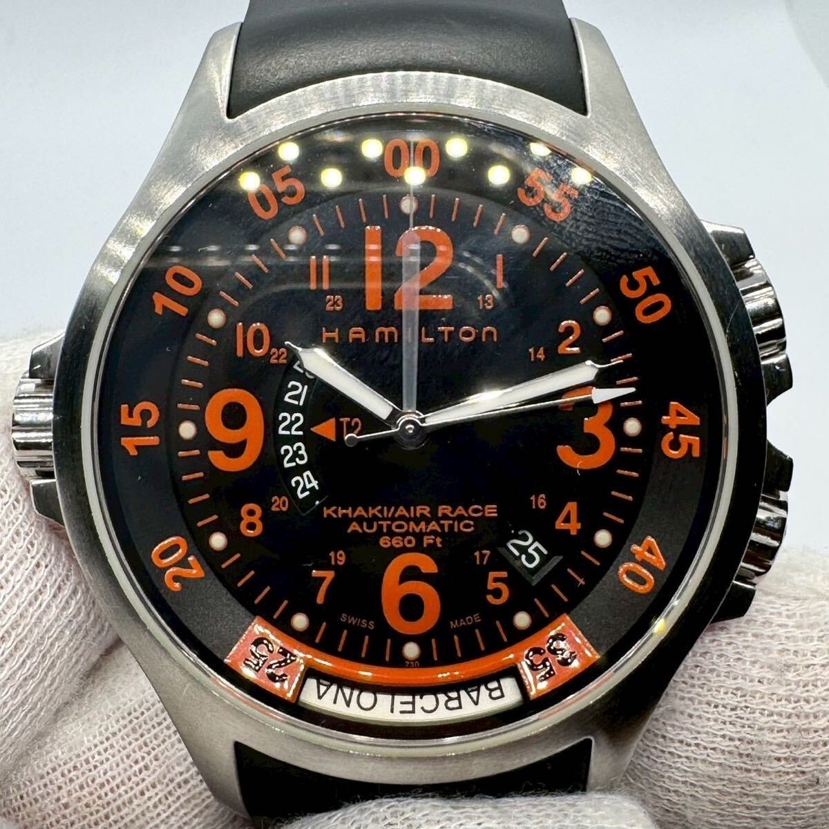 Hamilton Khaki Air Race Automatic Men's Black Watch H776650 Japan