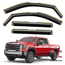 in-Channel Window Rain Guards 2020-2026 Silverado/Sierra 2500HD/3500HD Crew Cab