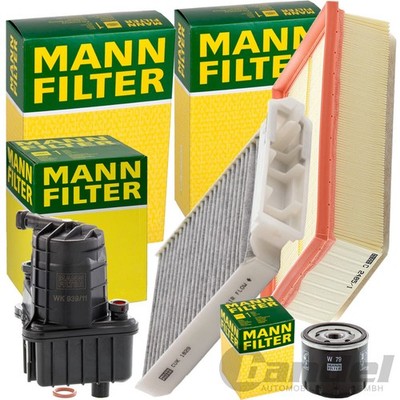 MANN FILTER INSPEKTIONSPAKET passend für RENAULT CLIO III+GRANDTOUR 1.5 dCi