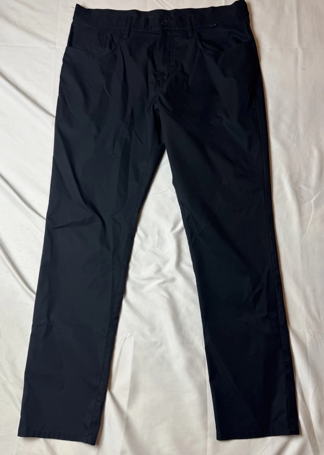 Travis Mathew Open to Close Performance Golf Pants Stretch Black Men's 35 x 31