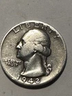1942 P SILVER WASHINGTON QUARTER       N227