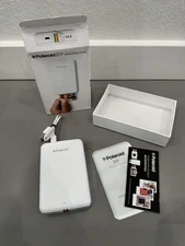 Polaroid ZIP Mobile Photo Printer POLMP01W White ZINK Zero Ink Bluetooth Good