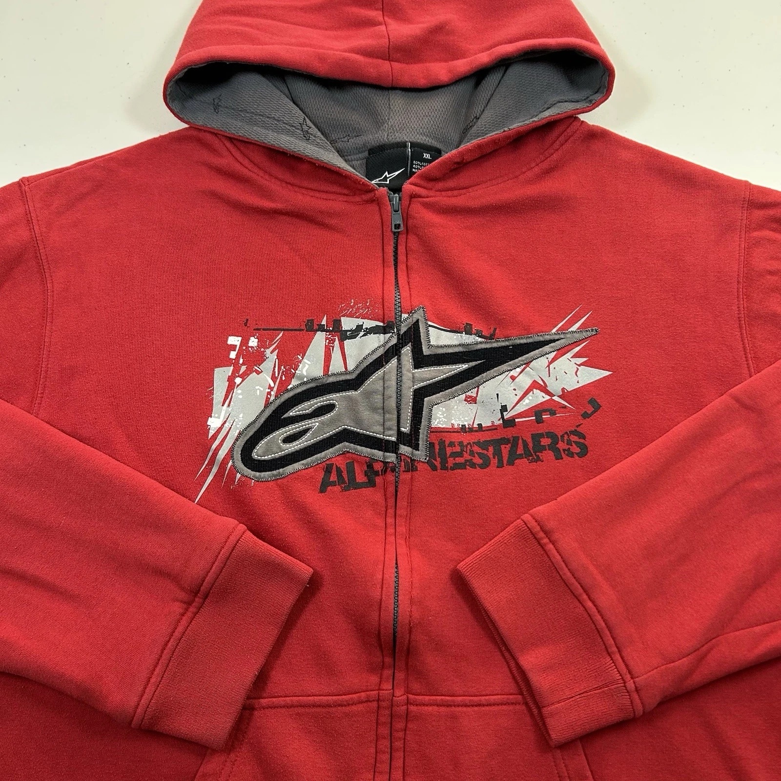 Vintage y2k Alpinestars Full Zip Hoodie Sweatshirt Size 2XL Thermal Lined Grunge
Opens in a new wind