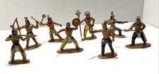 2013 Toyandona Set of 8 Indian 1-1/2" Plastic Figures