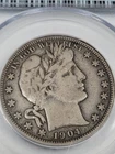 1904 s barber half dollar Pcgs Vf25 Good Eye Appeal