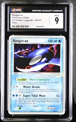 Kyogre ex graded CGC 9 for sale on eBay