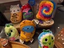 Cats vs Pickles Lot of 6 Beanie Bean Bag Stuffed Plush Collectible Toys Kittens