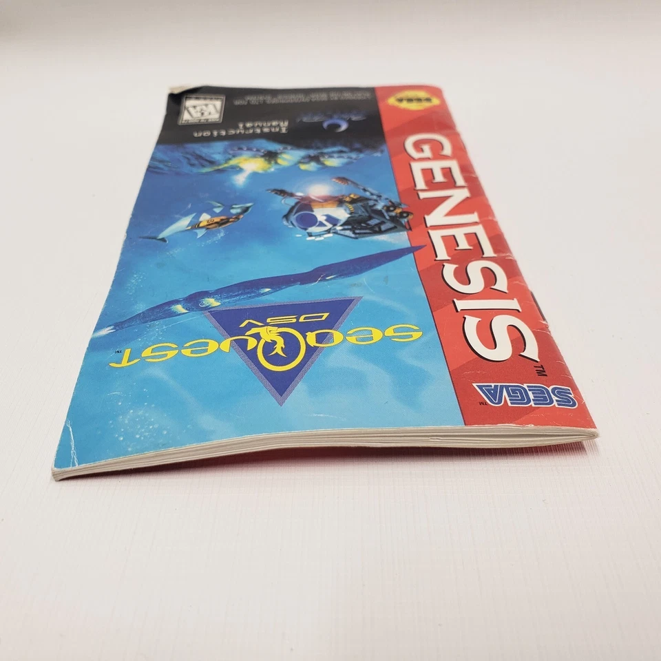 Sea Quest Sega Genesis Authentic Instruction MANUAL ONLY Used 1994 - Image 3 of 4