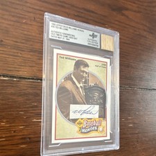 1992 Upper Deck Baseball Heroes Ted Williams #35 Auto Game Used Bat BGS Graded