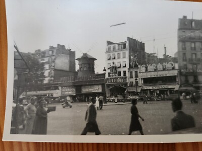 Vintage Photo,1954,Paris,France,Place Blanche,Montmarte,Moulin Rouge, Cyrano,3x5