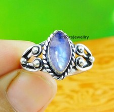 Rainbow Moonstone 925 sterling silver handmade Gift Ring US size 5 to 13